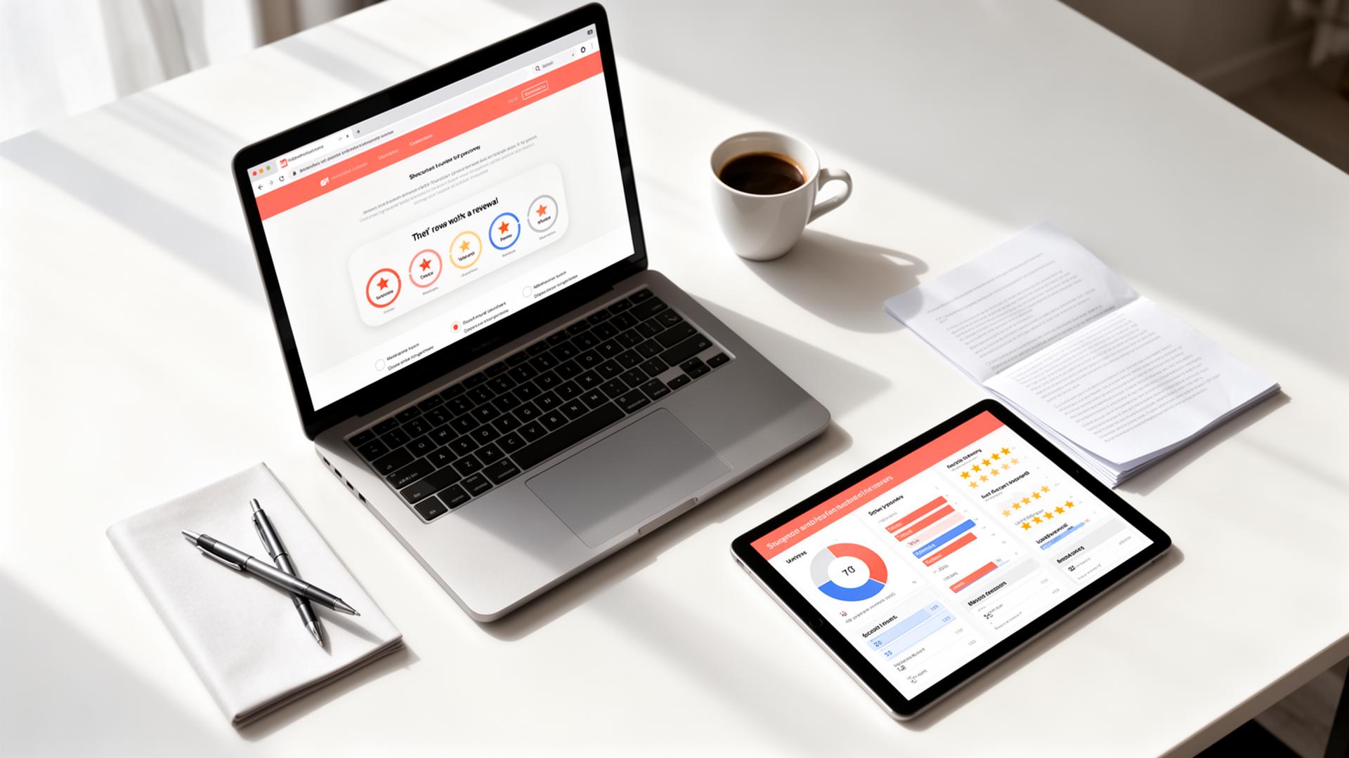 Review widget on website